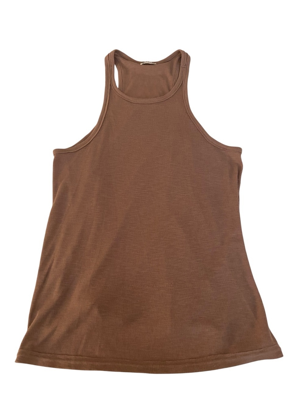 INTIMATELY FREE PEOPLE TAN RIBBED TANK SIZE MEDIUM